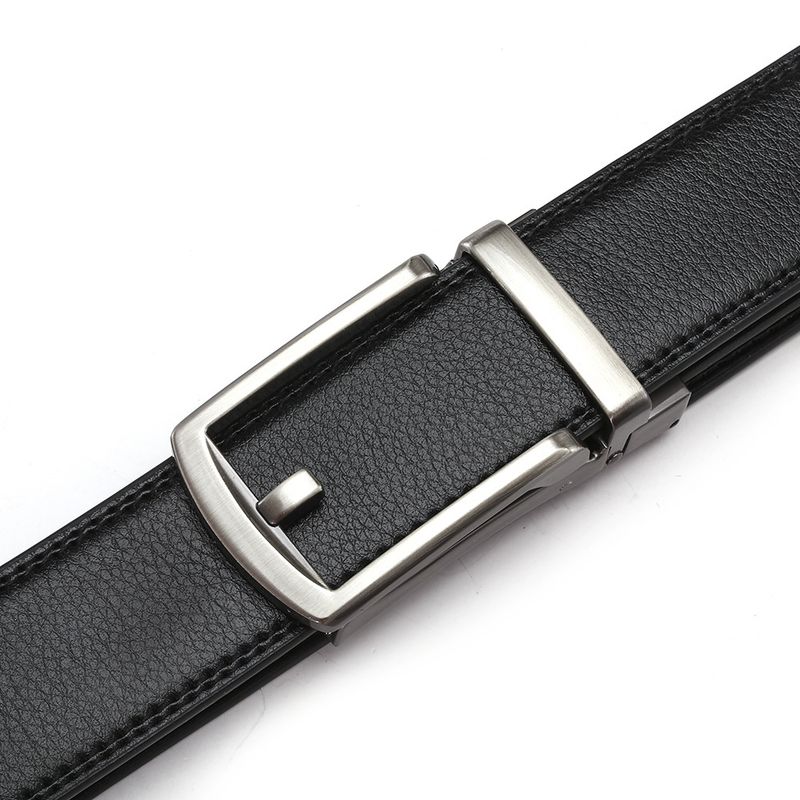 Men's Genuine Leather Belt With Automatic Buckle - Classic & Fashionable Design_voghion.com