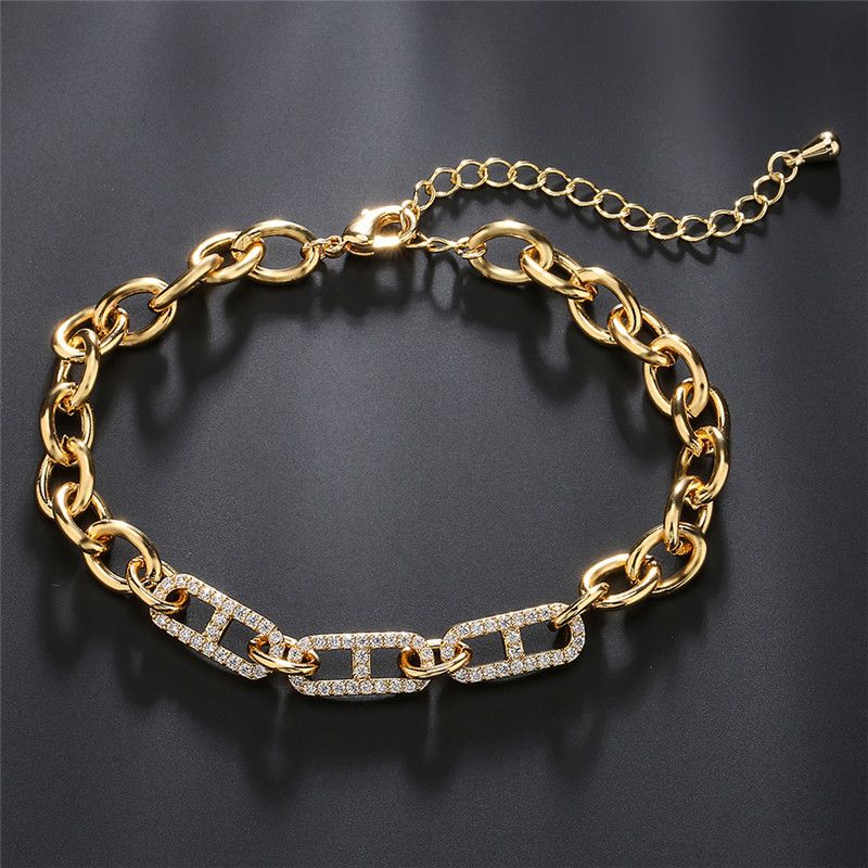 Mångsidigt högkvalitativt armband enkelt, icke blekande handsmycken nischmode, avancerade smycketrend för kvinnor_voghion.com