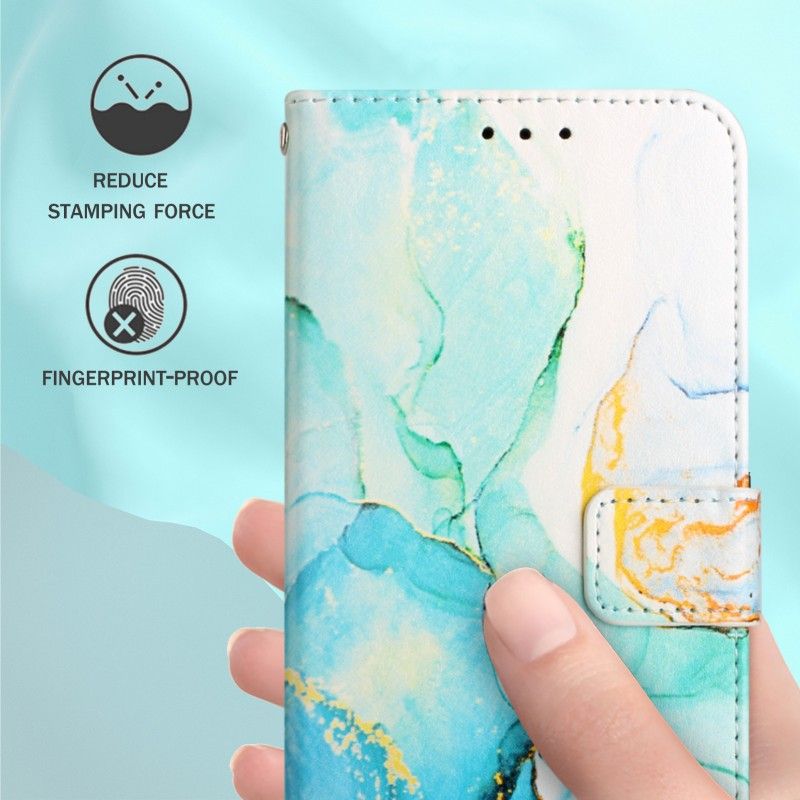 Custodia con collana e portafoglio per Samsung Galaxy S24 Ultra S22 S23 Plus A53 A54 A34 A15 A25 A55 A35 S20 FE con cinturino in marmo_voghion.com