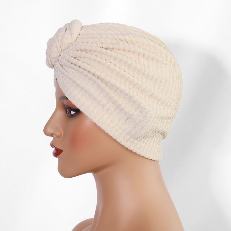Thickened Elastic Flower Headscarf Hat - Ethnic Style Twisted Warm Hat (Fashionable & Versatile, European & American Design, Winter Headwear)_voghion.com