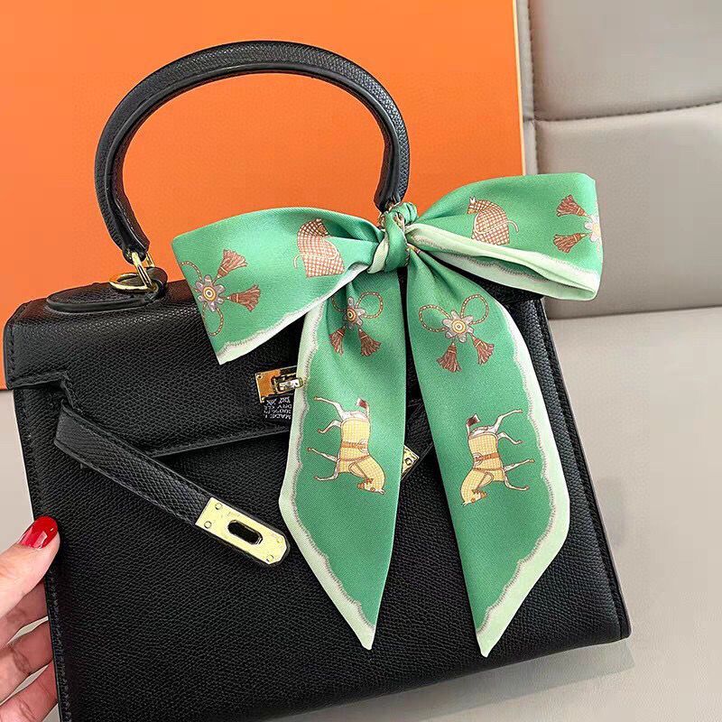 Silk French Hairband Spring And Autumn Thin Lazy Women Small Long Decorative Scarf Headscarf Ribbon Hair Accessory_voghion.com