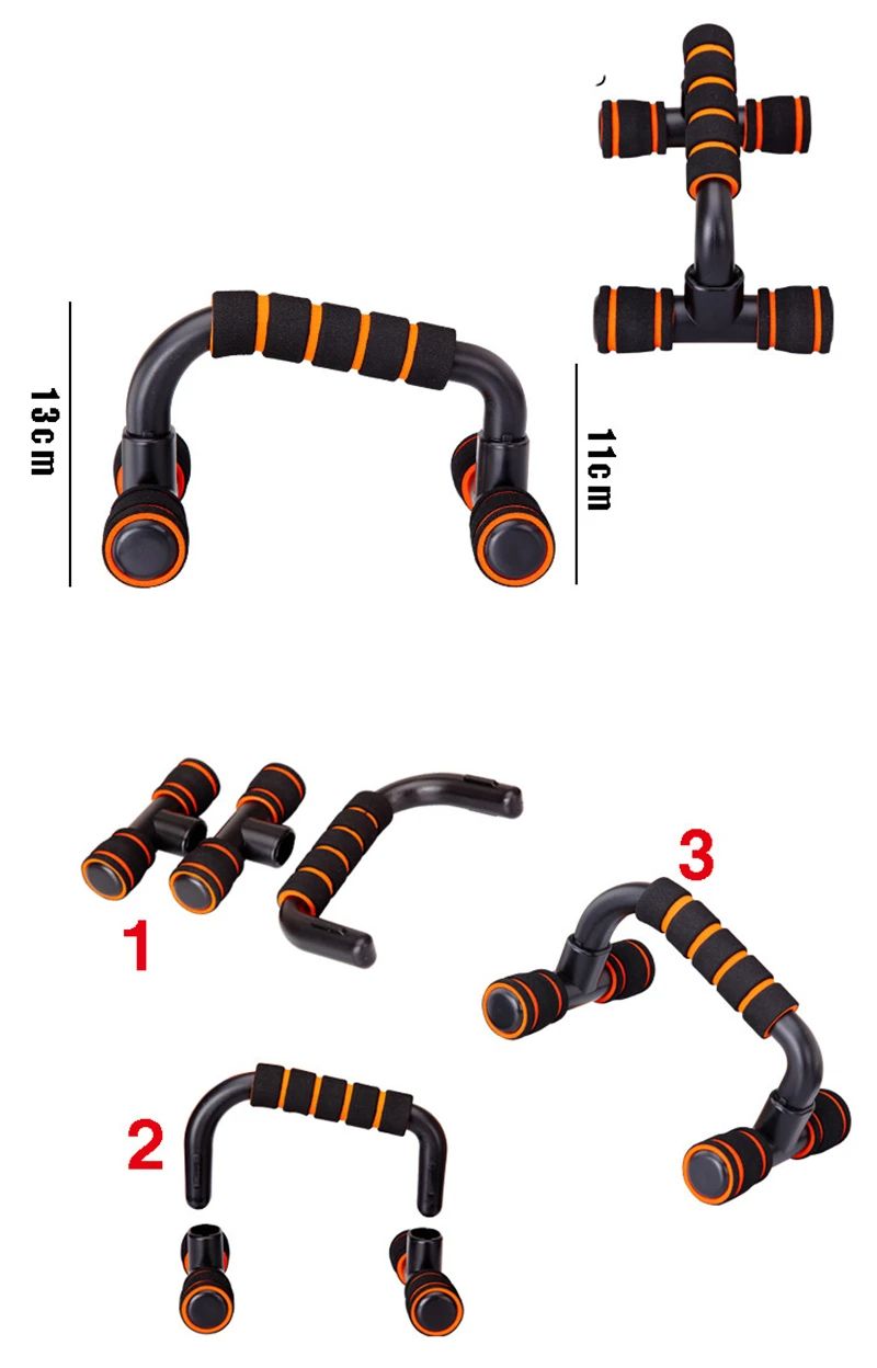 H-Typ Stand Push-Up Fisting Ausrüstung Broschtmuskeltraining Doheem Schaumstoff Push-Ups_voghion.com