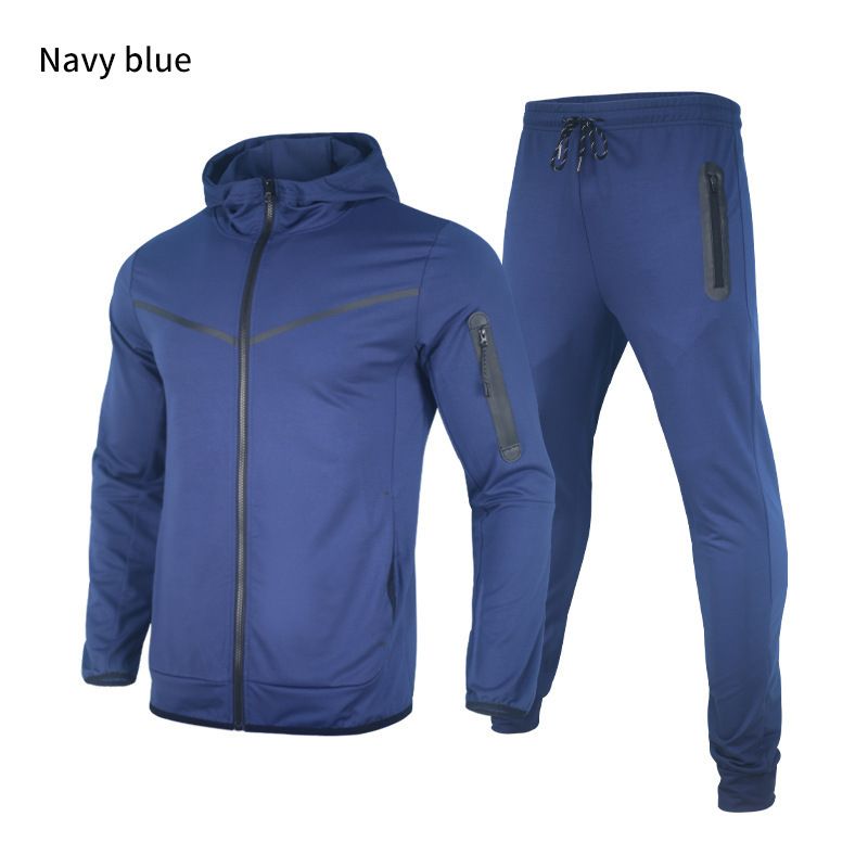 Spring Autumn Coat, Long Pants, Hooded Sports and Casual Set, Men's Set_voghion.com