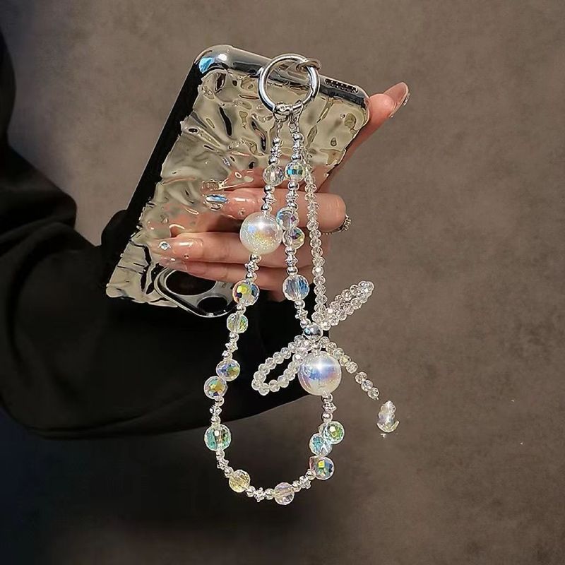 Pacotes e conjuntos de acessórios para celular Pulseira de PVC Corrente para celular Novo pingente de cristal de verão Capa para celular Cordão_voghion.com