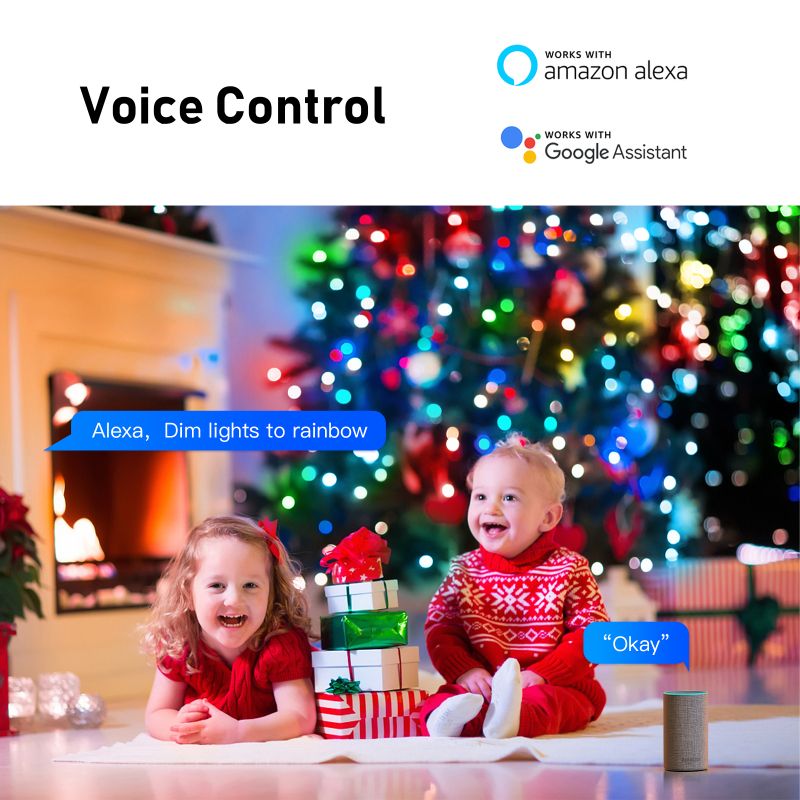 Tuya WiFi LED Streifen RGB String Licht Musik Sync RF Remote Wasserdicht USB 5V Über Smart Leben Alexa Google Home Alice_voghion.com