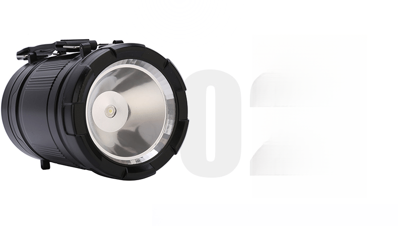 Grenzüberschreitende, tragbare, einziehbare LED-Handlaterne für Zelte und Notfälle beim Camping im Freien_voghion.com