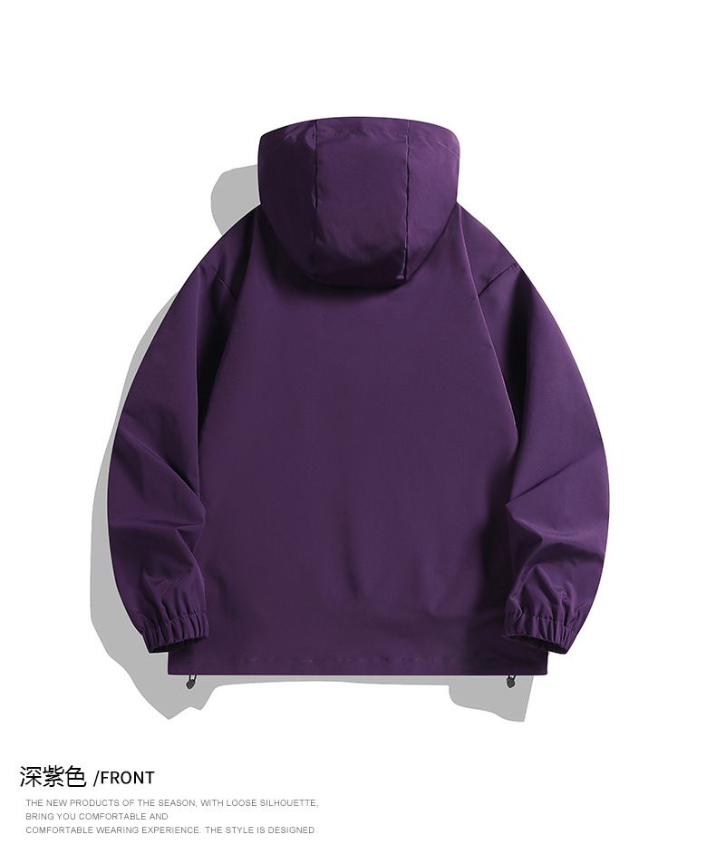 American Style Outdoor Windproof Men Waterproof Spring Autumn Loose Functional Diagonal Zipper Hiking Sports Jacket_voghion.com