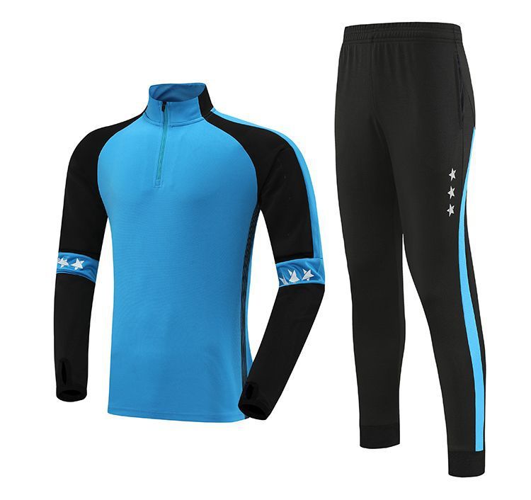 Herbst Winter Half-Zip Jacke Langarm Kinder Trainingsanzug Jungen Fußball Uniform Sportswear Performance Outfit_voghion.com