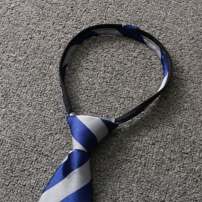 Camicia da studente giapponese unisex JK con cerniera regolabile, stile college, senza bisogno di annodare, con decorazione a righe_voghion.com