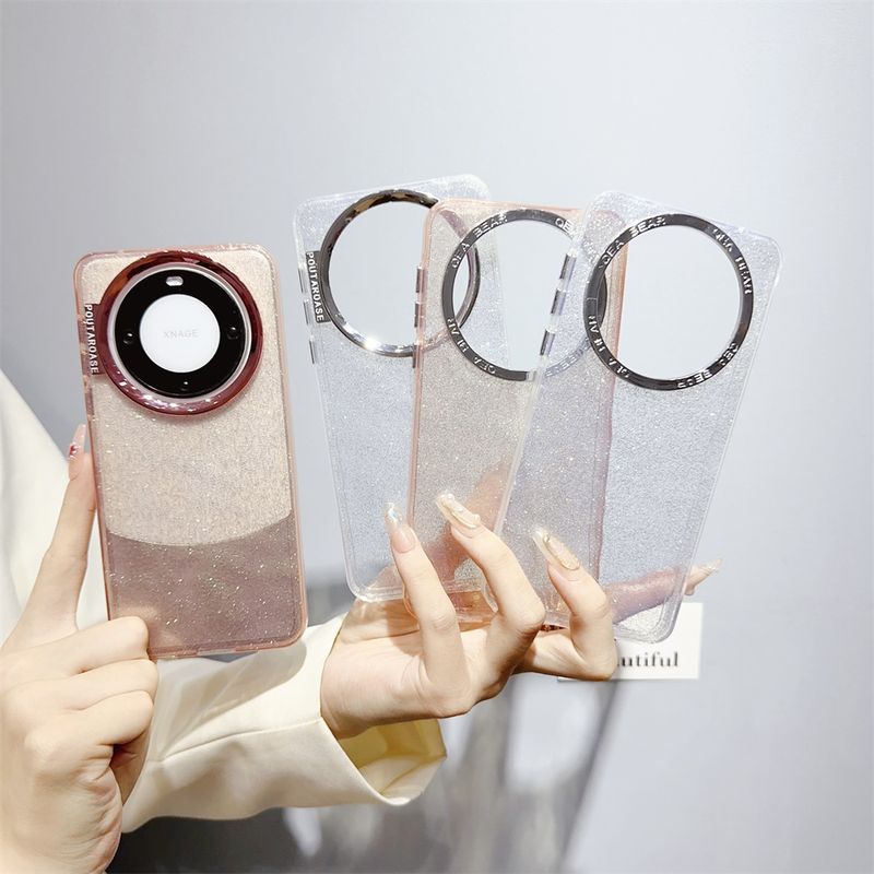 IMD Starry Shiny Glitter Transparente Hülle für Huawei P70 P60 P50 P40 Pro Mate 60 50 40 30 Überzug Kristall Stoßfängerabdeckung_voghion.com