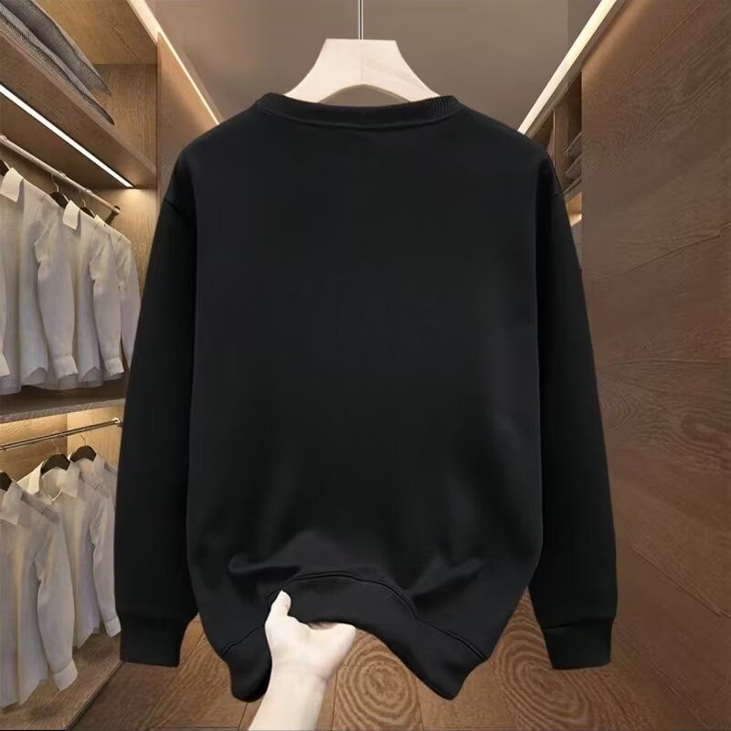 Streetwear Fleece Sweatshirt For Men – Oversized Crewneck With Cartoon Print_voghion.com