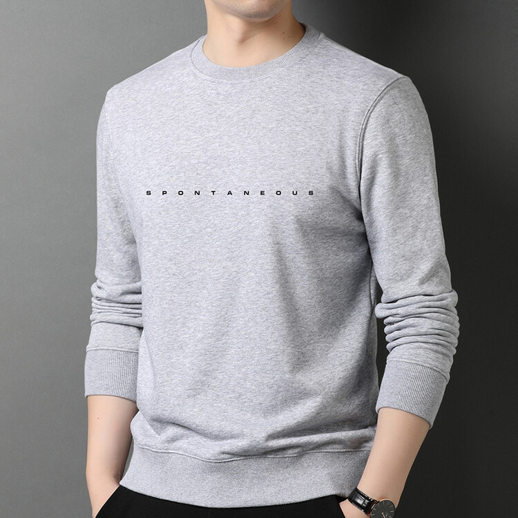 Maglione da uomo giovane alla moda, casual, a maniche lunghe, con scollo rotondo, autunno 2023, vestibilità ampia, maglietta inferiore_voghion.com