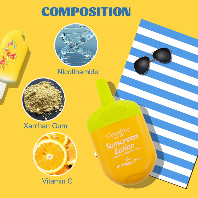 Cosméticos de protección solar aislantes, iluminadores y correctores con vitamina C de GUANJING_voghion.com