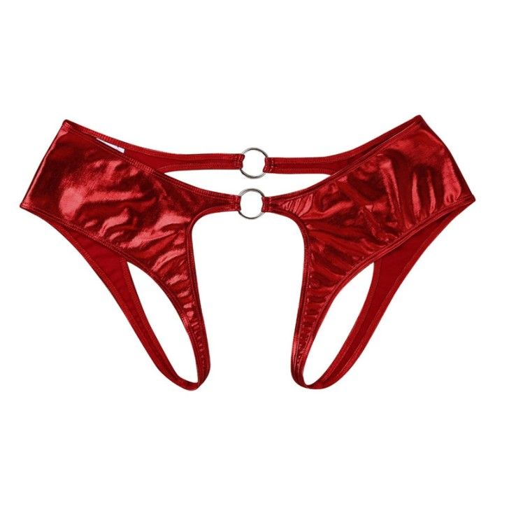 Dessous-Unterwäsche, sexy Pamas-Lackleder, durchsichtig, T-förmiges Höschen, Damen-T-Rücken, Mini-Badeanzug, Badehose_voghion.com