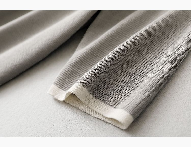 Women's Clothing Five Point Sleeve Knitted Top Simple Casual Pants Suit Summer Simple Atmospheric Suit_voghion.com
