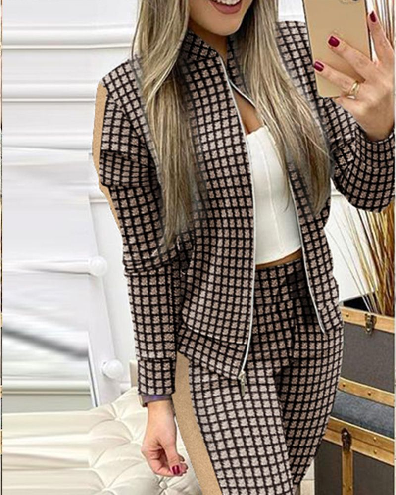 Kadın modası pullu ilkbahar ve sonbahar takım elbise_voghion.com