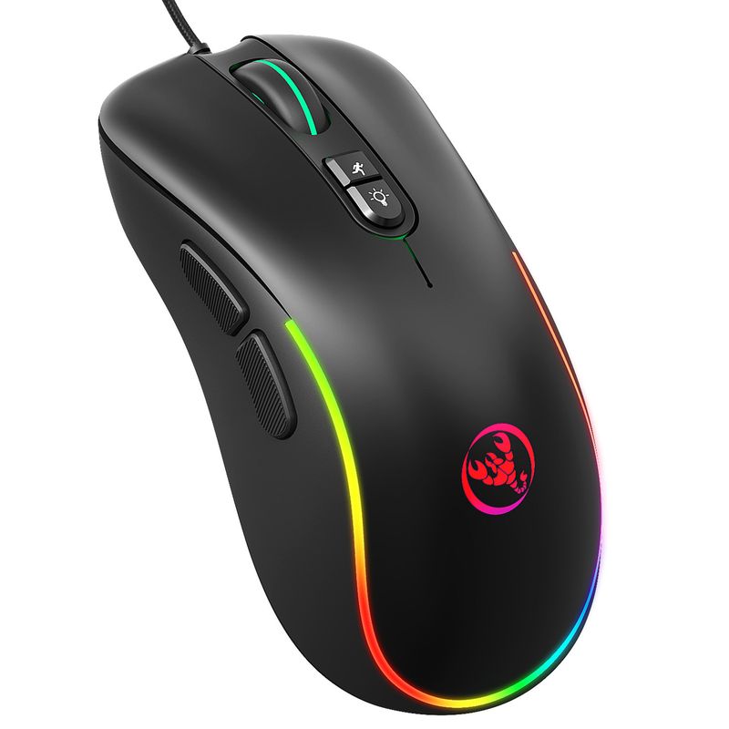 Gioco di programmazione macro J300RGB con 7 tasti per spegnere le luci per vari giochi Mouse cablato_voghion.com