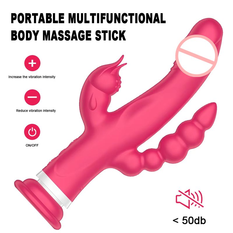 Vibratore realistico e potente a forma di coniglio, prezzo all'ingrosso, 10 velocità, tre motori, giocattolo sessuale, dildo, per donne e coppie, prodotto per adulti_voghion.com