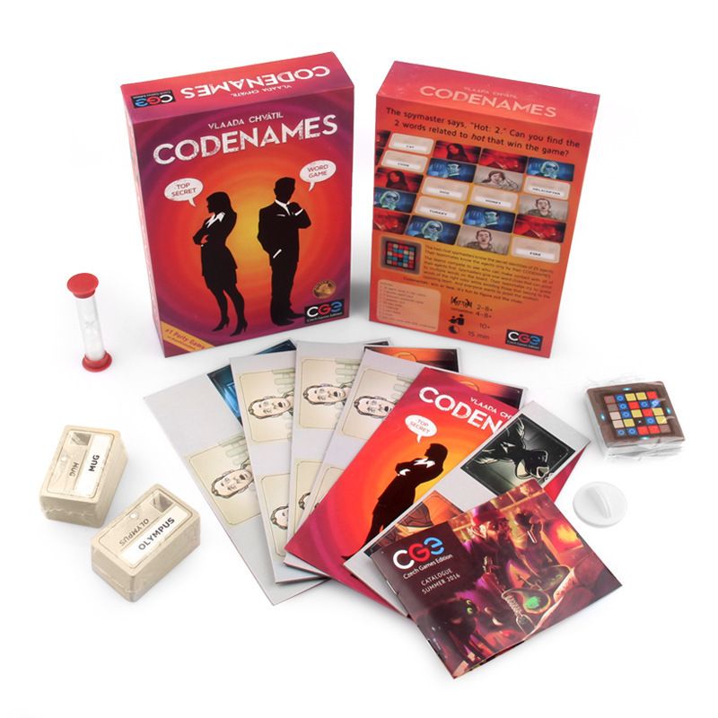 Galda spēle Codenames duets Operācija Codenames Duet Against Humanity mīklu kāršu spēle Ballīšu spēle_voghion.com