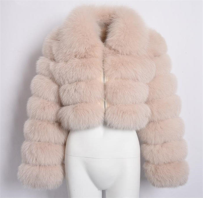 Women's sleeves imitation fur coat women's autumn and winter warm coat plush coat trendy_voghion.com