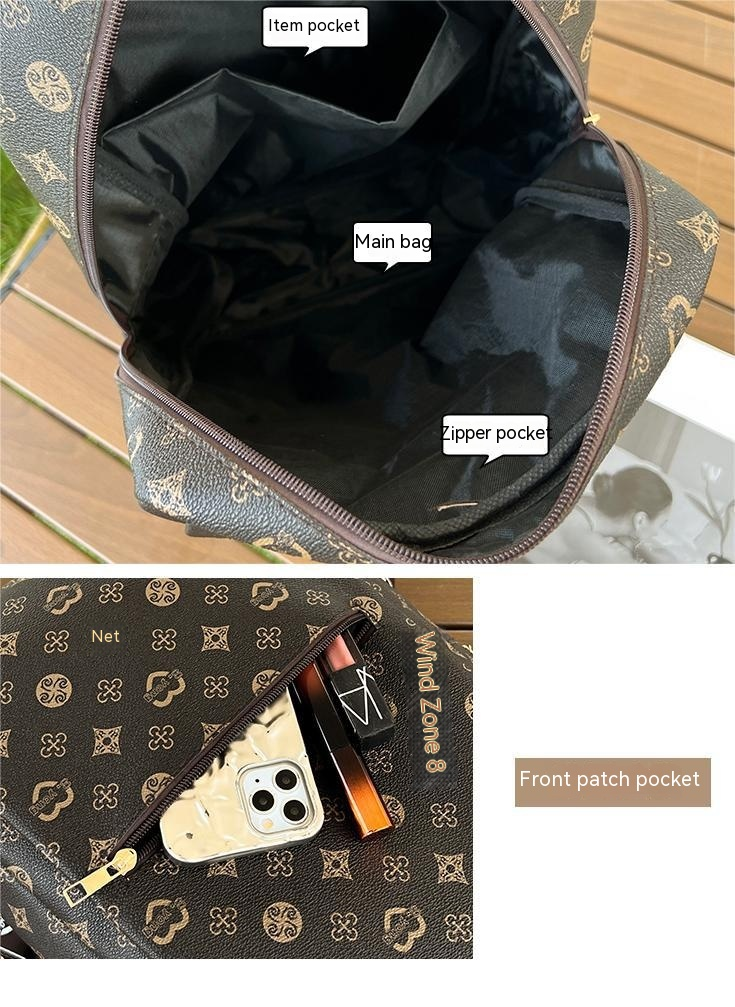 Hot Selling New Printed Backpack in Europe and America Fashionable and Casual Versatile Large Capacity Backpack Unique Printed Bag Schoolbag for Girls_voghion.com