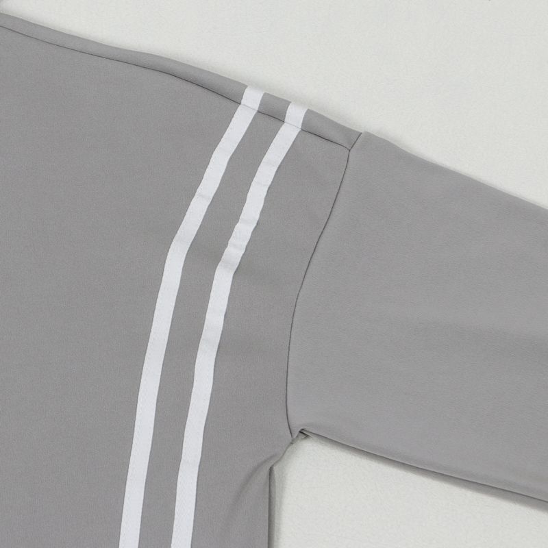 Damenbekleidung Zweiteiliges Set mit Kapuzenpullover mit Bandnähten_voghion.com