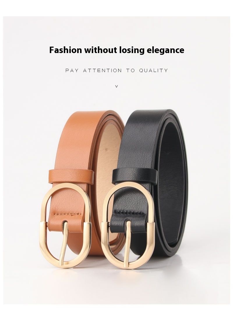 Neuer minimalistischer und vielseitiger modischer Damengürtel mit Nadelschnalle, lässiger koreanischer Gürtel, dekorativer Jeansgürtel für Damen_voghion.com