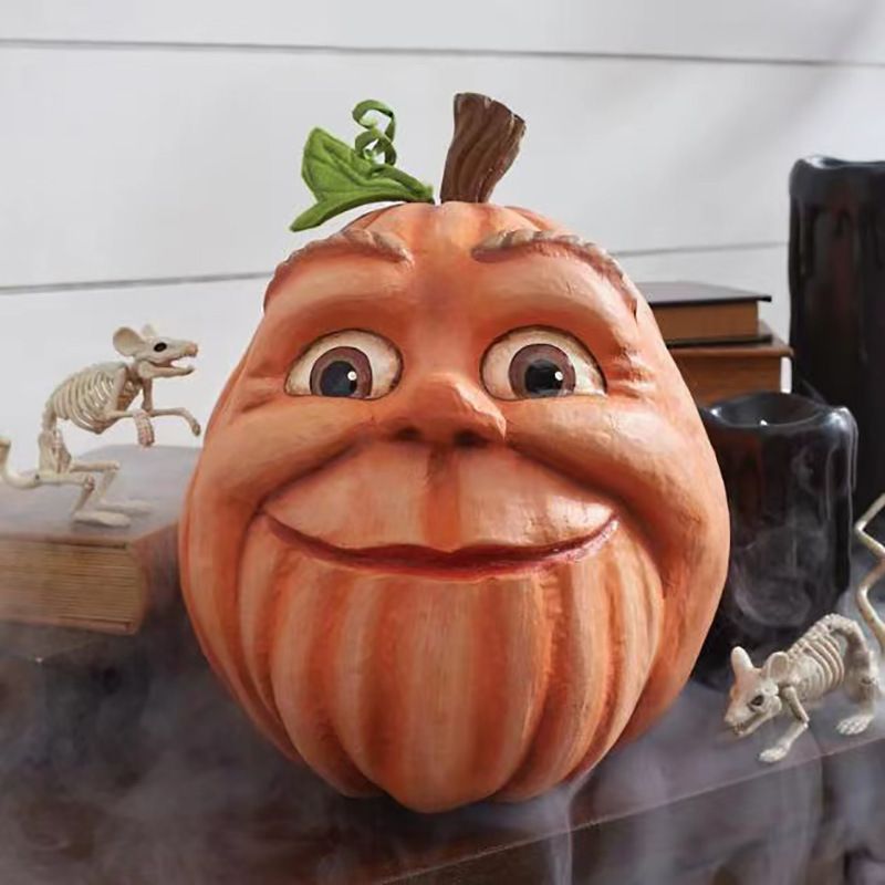 Halloween Kürbis Außendekoration Geisterparty Hof Veranstaltungsort Dekoration Kürbiskopf Gartendekoration_voghion.com