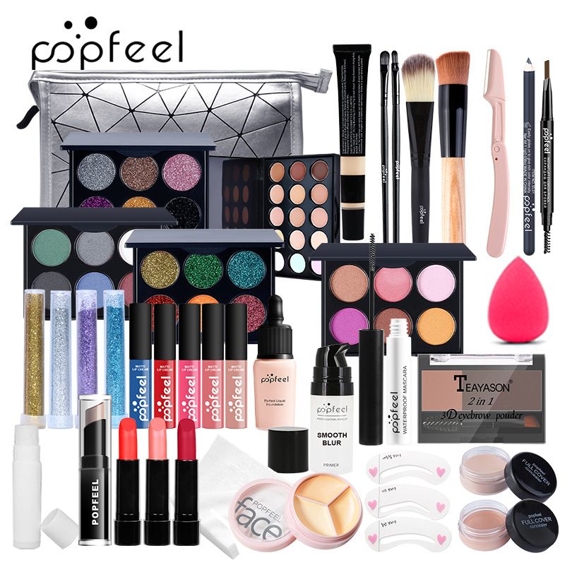 Set di trucco Set di trucco esclusivo Combinazione per principianti Bellezza Ragazza Cosmetici leggeri_voghion.com