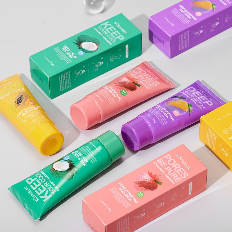 KORMESIC Fruit Purification Pore Mud Mask Mud Film Facial Cleansing Gentle Mask_voghion.com