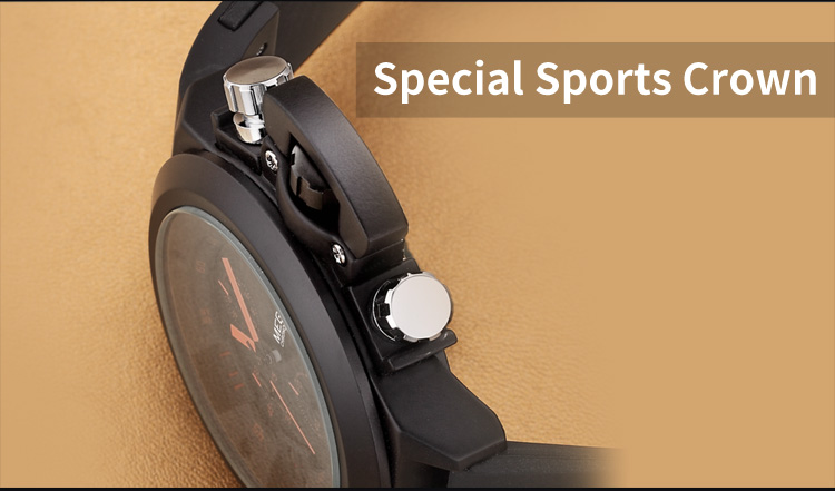 Black Silicone Quartz Luxury Sport Military Wrist es Men Waterproof Clock Chronograph Large Dial e_voghion.com