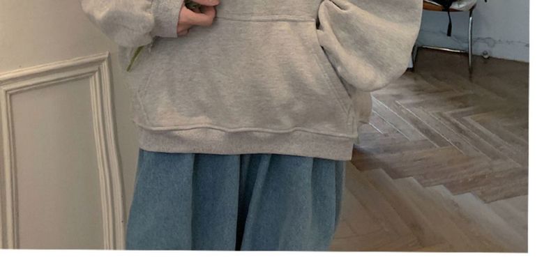 Men's loose and hoodie, trendy brand large for spring, autumn, winter, plus fleece jacket, size 12_voghion.com