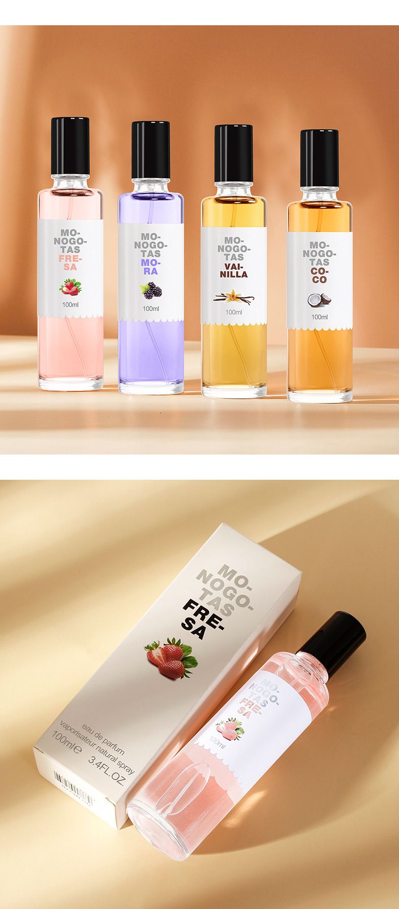 2024 Neie Parfum Cross Border Hot Sale Fruit Fresh Parfum Dammen Persistent Duft Parfum_voghion.com