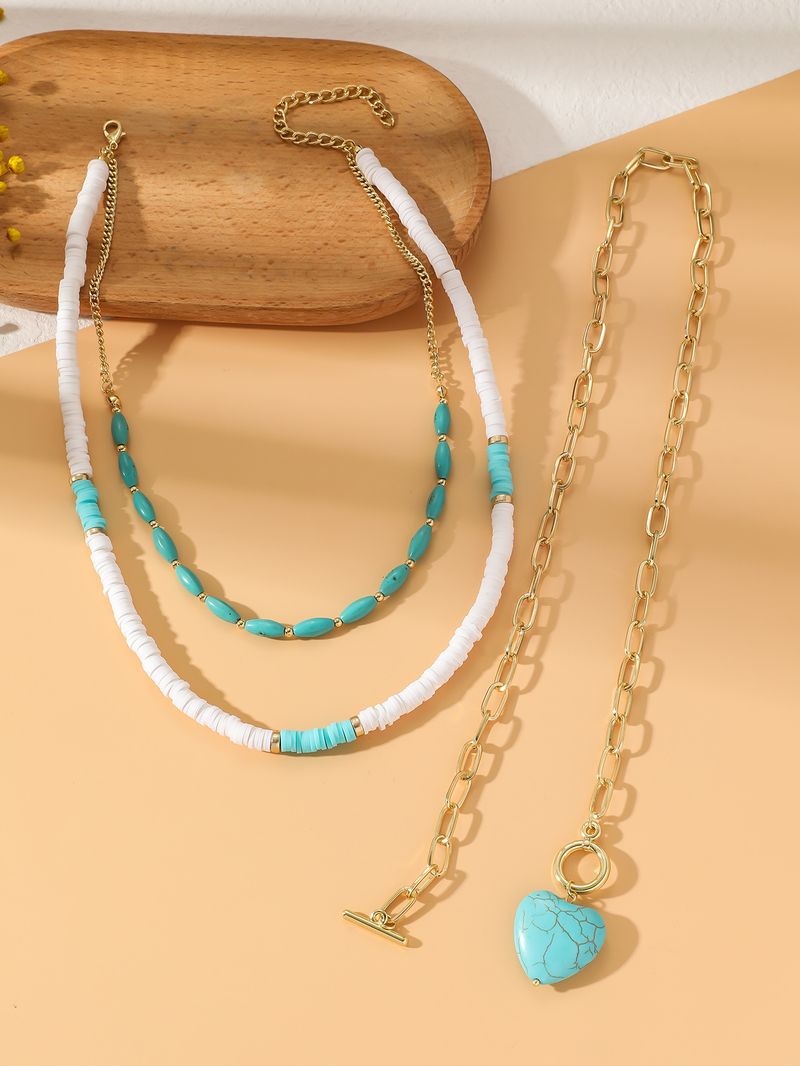 Boheemlaslik etsy disain türkiissinine etnilises stiilis ehtekäevõru liialdatud retro türkiissinine kaelakee_voghion.com