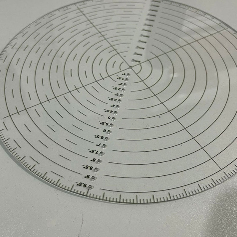 circular center transparent sewing ruler acrylic ruler_voghion.com
