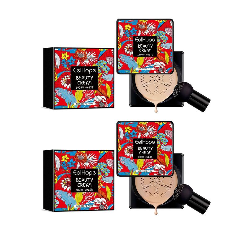 Eelhope Mushroom Head CC-Creme deckt Gesichtsfehler ab, leichte, natürliche Grundierung, langlebig und ohne Abschminken_voghion.com