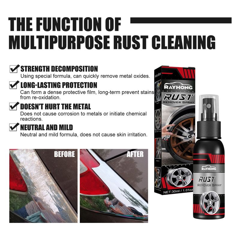 Rayhong Auto Wheel Rust Remover Auto Paint Rust Remover Brightener Rust Remover Conversion Agent_voghion.com