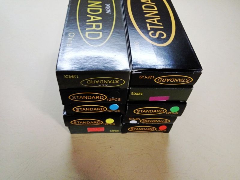 I produttori vendono la Corea del Sud STANDARD8000 penna a sfera con linea di trazione, penna a sfera con linea di trazione, penna a cera, rotolo di carta, 10 colori_voghion.com