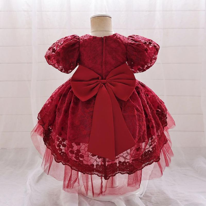 Nuovo vestito per neonati e bambini, festa di compleanno, vestito da principessa, gonna tutù dolce in rete ricamata a bolle_voghion.com