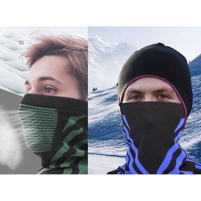 Winter Cycling Mask Running Warm Breathable Gaiter, Face Protection, Windproof And Cold-Proof Neck_voghion.com