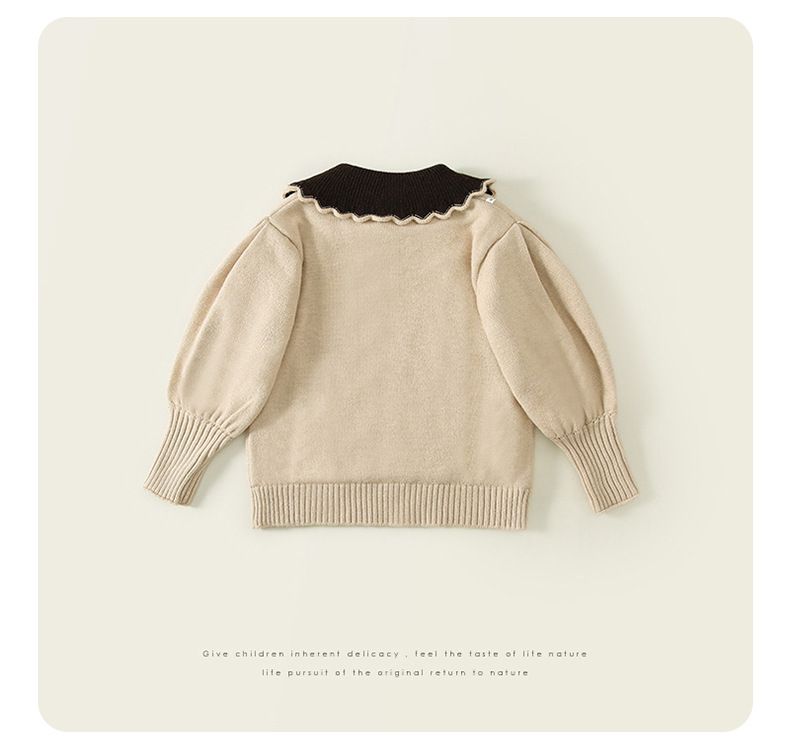 Maglione per bambini Maglione per bambini Top autunno e inverno Maglione per bambini Maglione autunnale per ragazze più pullover in pile_voghion.com