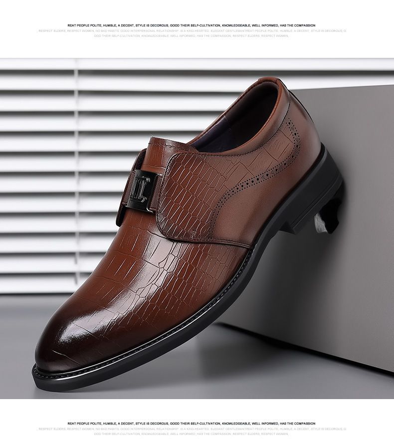 Herren Business-Kleid Schuhe Leder Britische Freizeitschuhe Herren spitze Rindsleder Schuhe Hochzeitsschuhe_voghion.com