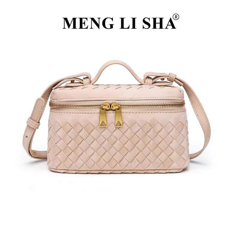 Herbst Winter Neue Matte Handgewebte Mittagessen Trendy Fashion Single Shoulder Crossbody Handheld Box Bag_voghion.com