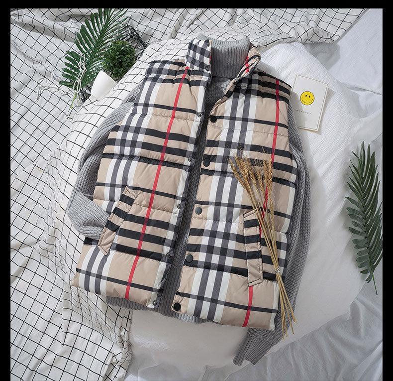Online pánský kabát celebrity spirit boy plaid pro milovníky podzimu a zimy Kwai korejská verze péřové bavlněné vesty zahušťující_voghion.com