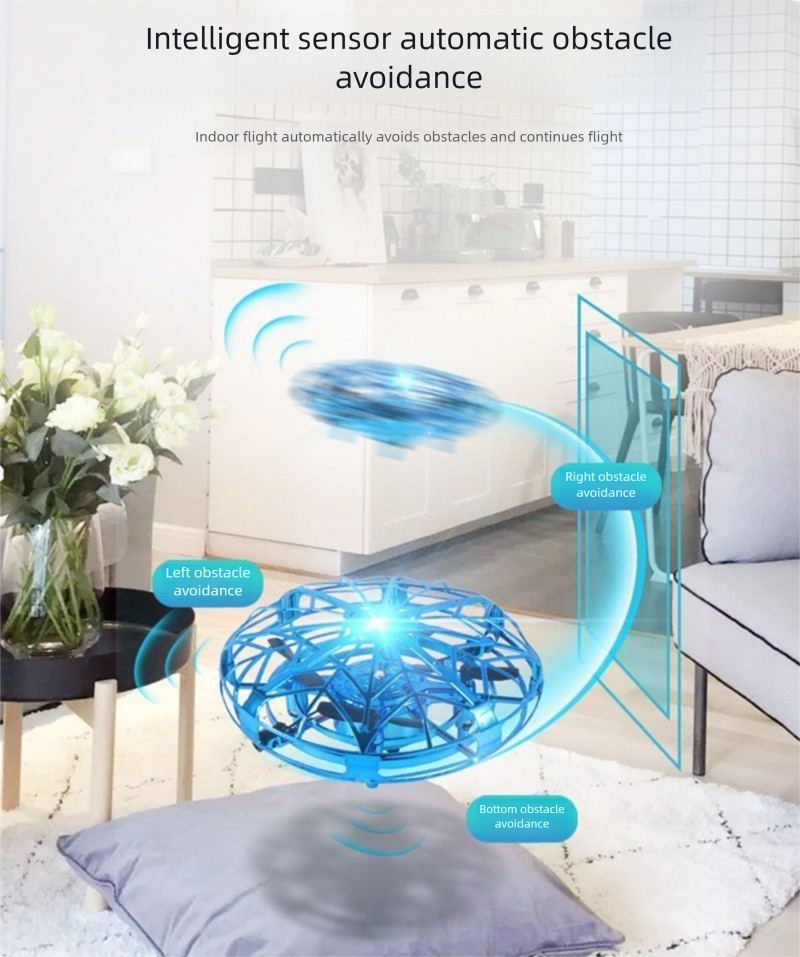 Smart Induction Levitating UFO Flying Saucer Floating Luminous Gyroscope Boys And Girls Toys Children's Day Gift_voghion.com