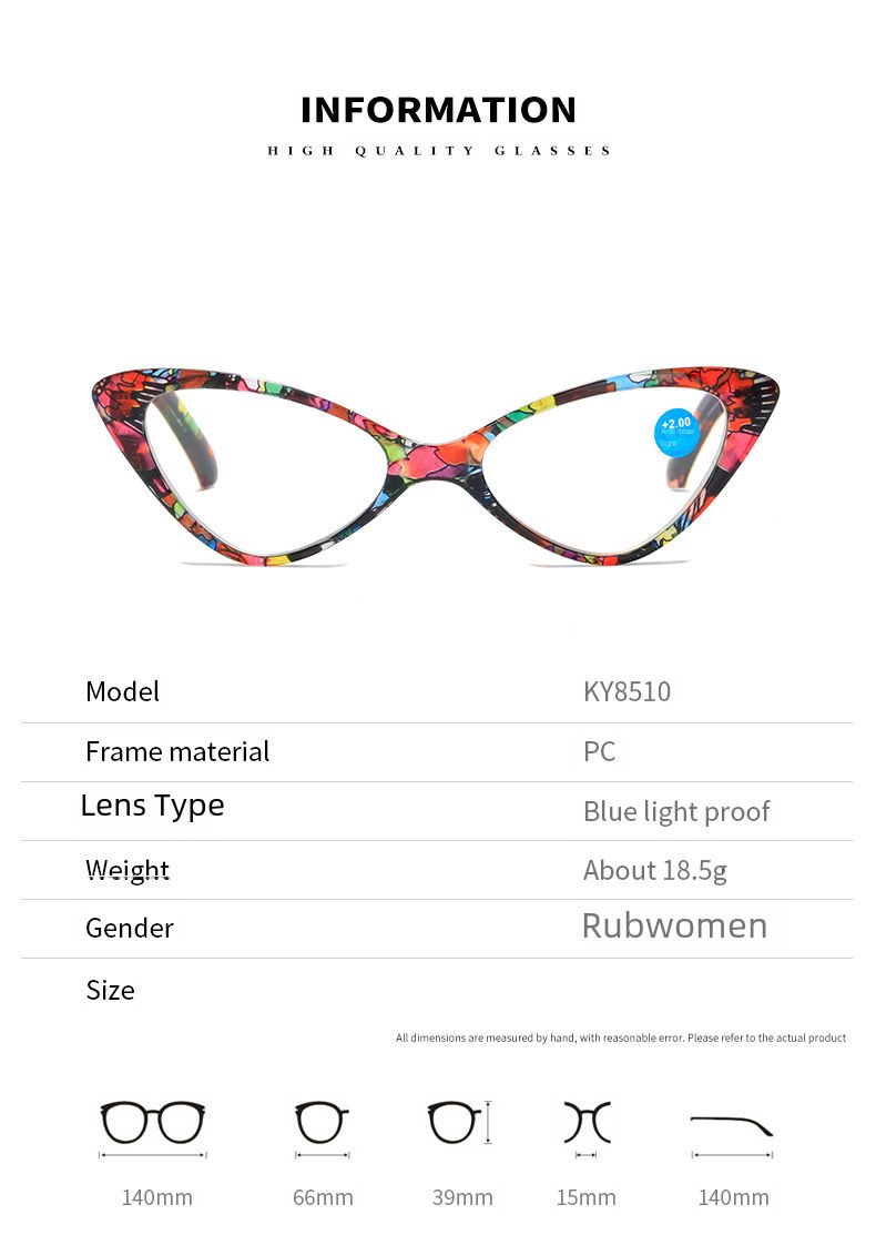 Kaiya jaunas anti-zilas apdrukas lasīšanas brilles jaunas modes tendences sieviešu vecie gaišie spoguļu rāmji ražotāji lasīšanas brilles vairumtirdzniecība_voghion.com