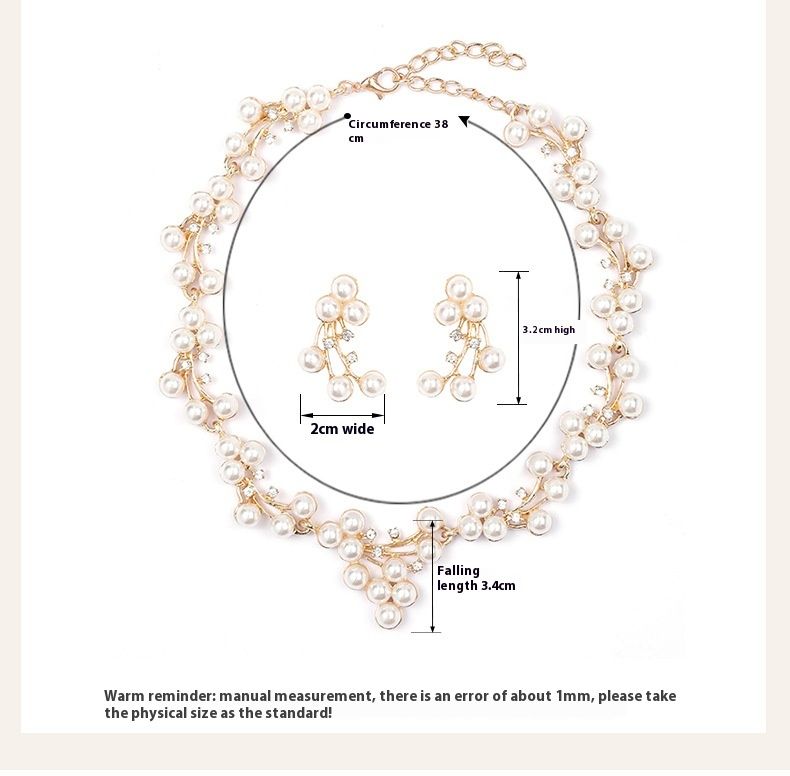 New Pearl Necklace Set for Women's Light Luxury, Small and Versatile Sweater Lock Bone Chain Alloy_voghion.com