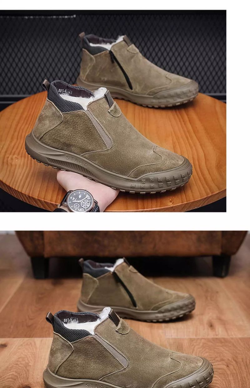 Winterschuhe mit Fleecefutter, warme High-Top-Doppelbaumwollschuhe, trendige Martin-Arbeitsschuhe für Herren_voghion.com