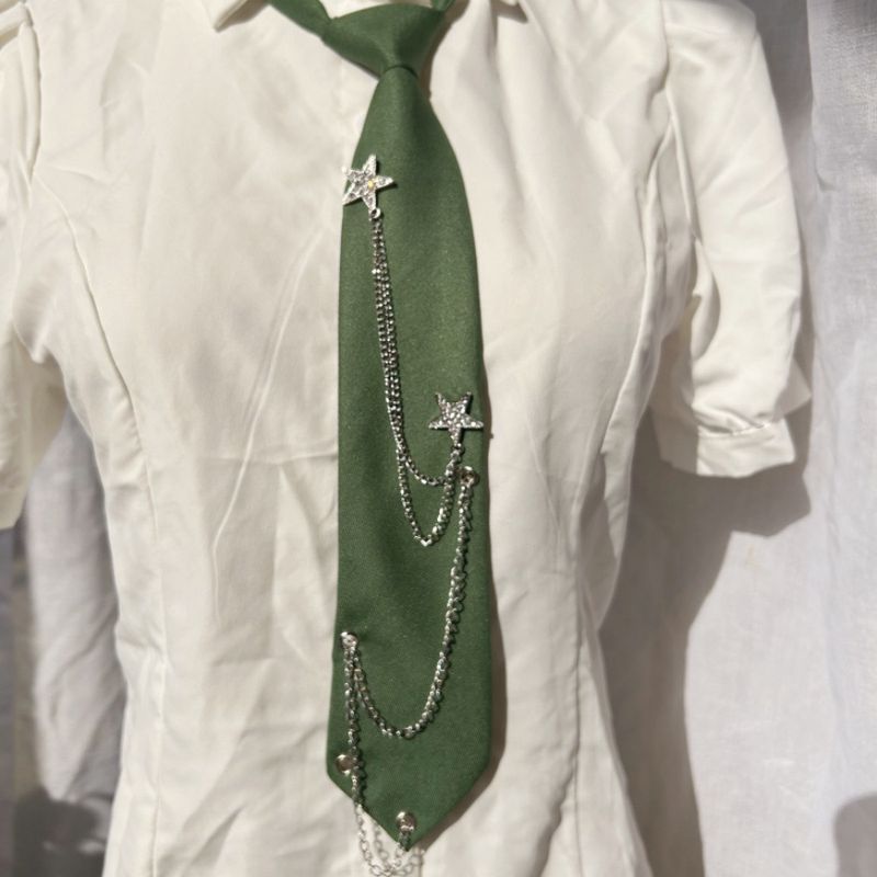 Catena per donna INS elastica senza nodi semplice moda JK stile college personalità cool stella alla moda_voghion.com