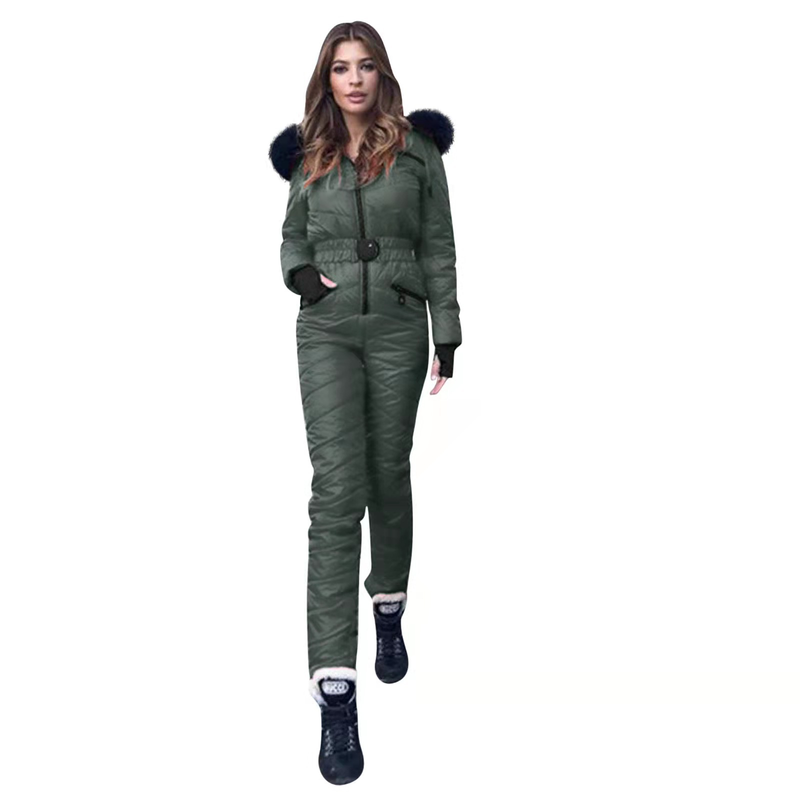 Warme, einfarbige Freizeit-Skihose für Damen_voghion.com